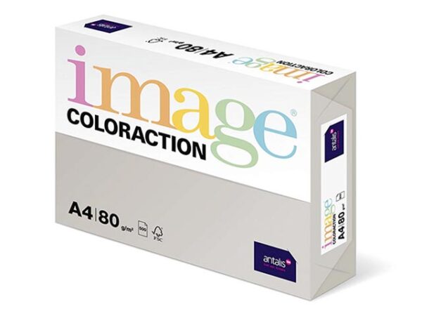 Papīrs Image Coloraction 93, A4, 80 g/m2, 500 loksnes, gaiši pelēks