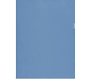 Dokumentu mape-stūrītis Inter-folia, A4, matēta, zila, 50 gab./iepak.