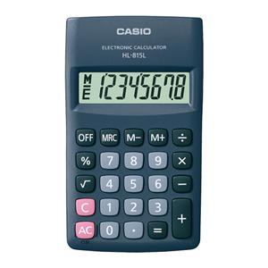 Kabatas kalkulators CASIO HL-815L, 70 x 118 x 18 mm, melns