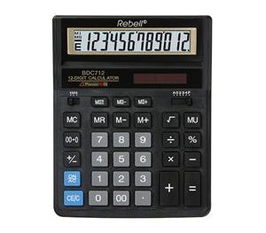Galda kalkulators REBELL RE-BDC712GL BX