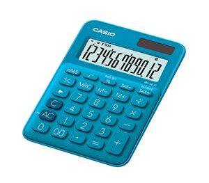 Galda kalkulators CASIO MS-20UC-BU, 105 x 150 x 23 mm, zils