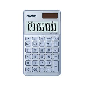 Kalkulators CASIO SL-1000SC, 120 x 71 x 9 mm, zils