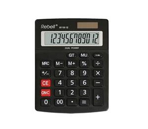 Galda kalkulators REBELL 8118-12