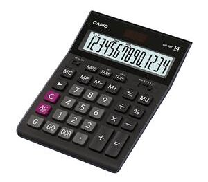 Galda kalkulators CASIO GR-14T, 155x209x35 mm, melns