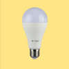 E27 9W(806Lm) LED Spuldze, A70, V-TAC, IP20, ar enerģijas akumulatoru, silti balta gaisma 3000K
