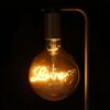 E27 5W(70Lm) ” LOVE ” LED Spuldze Filament Amber, G125, V-TAC, silti balta gaisma 2200K