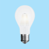 E27 6W(660Lm) LED Spuldze Filament matēta, A60, V-TAC, auksti balta gaisma 6400K