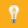 E27 10W(850Lm) LED Spuldze Filament AMBER, A67, V-TAC, silti balta gaisma 2200K