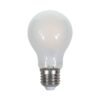 E27 5W(600Lm) LED Spuldze Filament matēta, A60, V-TAC, auksti balta gaisma 6400K