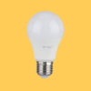 E27 9W(806Lm) LED Spuldze, A60, V-TAC, silti balta gaisma 2700K