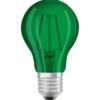 E27 2.5W(45Lm) LED OSRAM Spuldze, A+, A60, garantija 3 gadi, zaļa, auksta gaisma 7500K