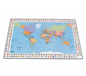 Galda segums Bantex 44×63 cm ar pasaules karti (angļu val.), Uzkopšanas līdzekļi, higiēnas preces, biroja preces, elektropreces.