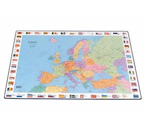 Galda segums Bantex 44×63 cm ar Eiropas karti, Uzkopšanas līdzekļi, higiēnas preces, biroja preces, elektropreces.
