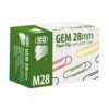 Saspraudes ICO 28 mm, 100 gab/kastītē, krāsainas, Uzkopšanas līdzekļi, higiēnas preces, biroja preces, elektropreces.