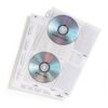 CD/DVD Kabatiņas 40gb caurspīdīgas, ar caurumiem priekš 4 diskiem. Iešujama mapē., Uzkopšanas līdzekļi, higiēnas preces, biroja preces, elektropreces.