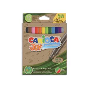 Flomāsteri CARIOCA Joy EcoFamily, 12 krāsas, Uzkopšanas līdzekļi, higiēnas preces, biroja preces, elektropreces.
