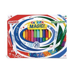Flomāsteri CARIOCA MAGIC, 20 krāsas + 2 burvju marķieri, Uzkopšanas līdzekļi, higiēnas preces, biroja preces, elektropreces.