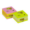 Piezīmju līmlapiņu kubs POST-IT Lollipop, 76x76mm, neonzila-zaļa toņos