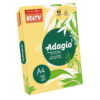Krāsains papīrs REY ADAGIO 02 A4, 80 g/m2, 500 loksnes/iepak., gundegu dzeltena krāsa (Buttercup) (Nr.02)