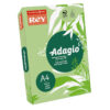 Krāsains papīrs REY ADAGIO 80g/m2, A4 500 loksnes/iepak., lapu zaļš (Leaf green) (Nr.41)