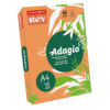 Krāsains papīrs REY ADAGIO 12, A4, 80 g/m2, 500 loksnes/iepak., fluorescējošā oranžā krāsa (Mandarin) (Nr.12)