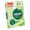 Krāsains papīrs REY ADAGIO 81, A3, 80 g/m2, 500 loksnes/iepak., ābolu zaļš (Bright green) (Nr. 81)