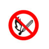 Uzlīme Smēķēšana un atklāta liesma aizliegta, diametrs 15cm