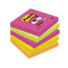 Piezīmju līmlapiņas POST-IT SUPER STICKY CAPETOWN 76x76mm asorti, 5 gab./iepak.
