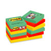Līmlapiņas POST-IT MARRAKESH Super Sticky, 47x47 mm, 12x90l., asorti krāsās
