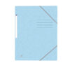 Mape dokumentiem ELBA OXFORD, A4 formāts, ar 3 atlokiem, ar gumiju, zilā pasteļtoņā krāsā