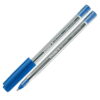 Lodīšu pildspalva SCHNEIDER 505 M 0,5 mm, caurspīdīgs korpuss, zila tinte