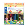 Krāsainie zīmuļi STAEDTLER NORIS COLOUR 185, 24 krāsu komplekts