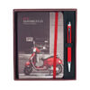 Pildspalva komplektā ar A6 līniju bloknotu SCRIKSS RED MOTOCYCLE dāvanu kastītē