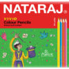 Krāsainie zīmuļi NATARAJ VIVID 24 krāsas, trīststūra forma