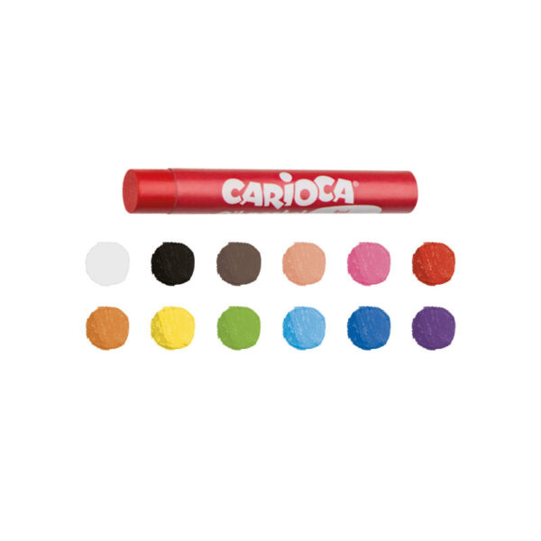 Eļļas krītiņi CARIOCA, 10mm, 12gab - Image 2
