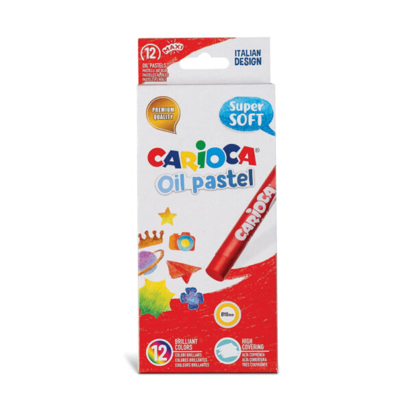 Eļļas krītiņi CARIOCA, 10mm, 12gab
