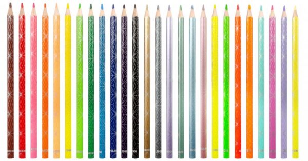 Krāsainie zīmuļi KORES KOLORES STYLE, trīsstūrveida, 3mm, 26 gab. - Image 2