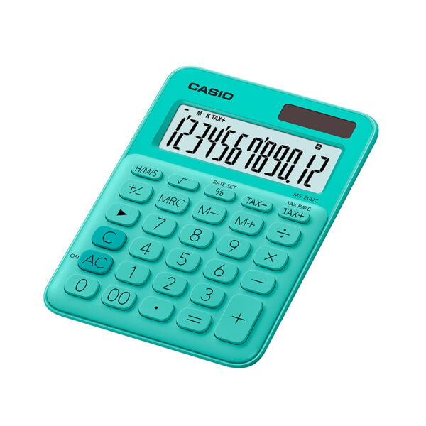 Kalkulators CASIO MS-20UC, 105 x 150 x 23 mm, piparmētru zaļš - Image 2