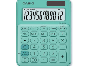 Kalkulators CASIO MS-20UC, 105 x 150 x 23 mm, piparmētru zaļš