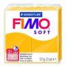 Cietējoša modelēšanas masa FIMO SOFT, 57 g, saulespuķu dzeltenā krāsa (sunflower yellow)