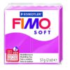 Cietējoša modelēšanas masa FIMO SOFT, 57 g, aveņu krāsa (raspberry red)