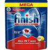 Tabletes trauku mazgājamajai mašīnai Finish All in 1 MAX Lemon , 72 gab.