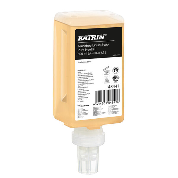 Šķidrās ziepes rokām Katrin Handwash Touch Free, 500 ml, pure neutral