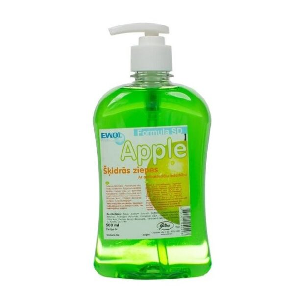 Antibakteriālās šķidrās ziepes "Ewol SD" ar ābolu smaržu, 500 ml