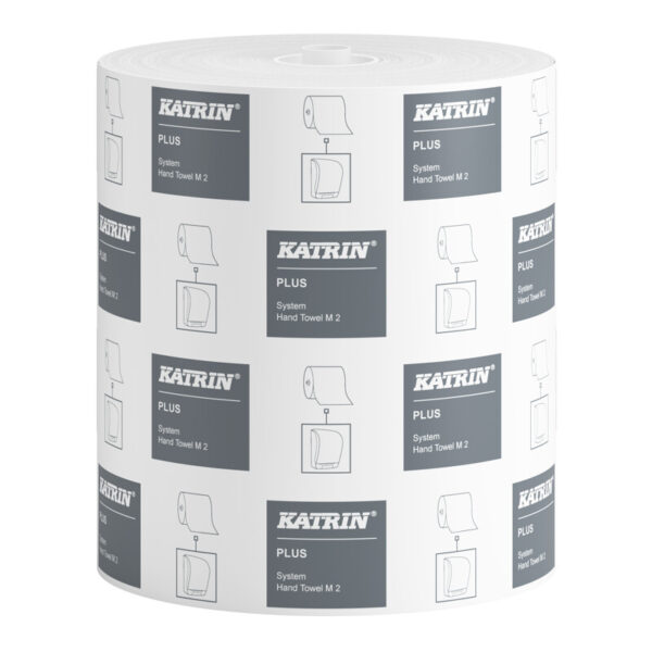 Papīra dvielis ruļļos KATRIN EASE SYSTEM Plus Balts, 2 slāņi, 160 m, neperforēts, 6 ruļļi/iepak.