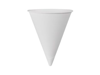Kartona krūze konusveida 118ml balta 5000 gab./kastē