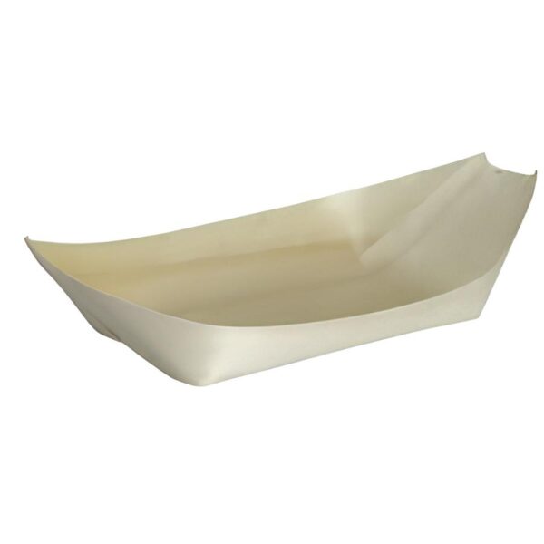 Šķīvis-laiviņa koka 11cm, 100gab./pac., 10 pac./kastē