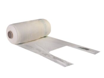 Maisi ar rokturiem, bio-plastmasas, zaļi, 22 + 12 x 50cm, 11my, bio-plastmasas, zaļi, rullī 200 gab.