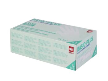 Cimdi Lateksa  balti L Basic Plus (100 gab.) bez pūdera