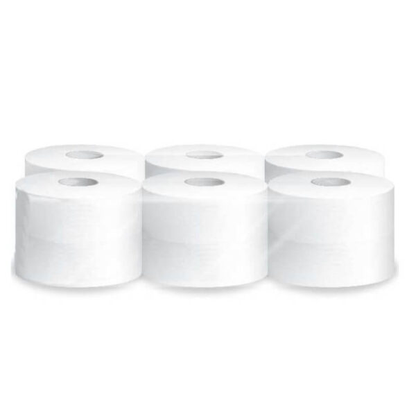 Tualetes papīrs SMART ONE CENTERFEED one mini Balts,2 slāņi, 112 m, perforēts, 12 ruļļi/iepak. - Image 2